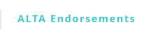 ALTA Endorsements